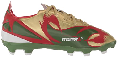 Adidas Gamemode Firm Ground Soccer Shoe, Gold Metallic/White/Tribe Green, 2 Us Unisex Little Kid #TOP5