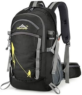 Generic 40L Large Camping Backpack,Lightweight Hiking Trekking For Men Women Outdoor Large Capacity Mountaineering Waterproof Bag (black, 40L)