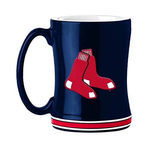 MLB Boston Red Sox 14-Ounce Sculpted Relief Mug