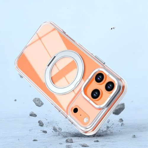 Coque iPhone 14 Pro Max gris silicone transparent protection anneau support