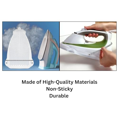 Image of Ironing Shoe Cover | Teflon Iron Sole Protector | Ironing Accessory | Safe Slip-On Cover for Electric Steam & Dry Irons | Universal Size