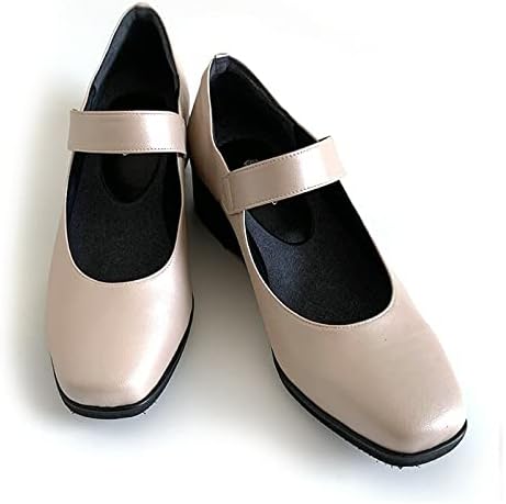 [Mio Comfort] 5E ベルトパンプス 幅広 甲高 本革 黒 日本製 フォーマル リクルート ビジネス up88