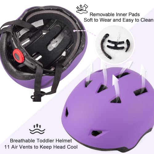 Image of Toddler Helmet, Adjustable Kids Bike Helmet for Ages 1-3-8