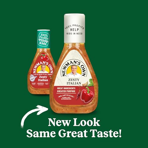 Image of Newman's Own Zesty Italian Salad Dressing, 16 Ounce
