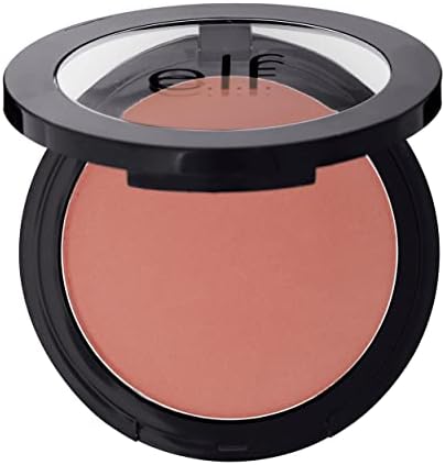 e.l.f, Primer-Infused Blush, Long-Wear, Matte, Bold, Lightweight, Blends Easily, Contours Cheeks, Always Rosy, All-Day Wear, 0.35 Oz
