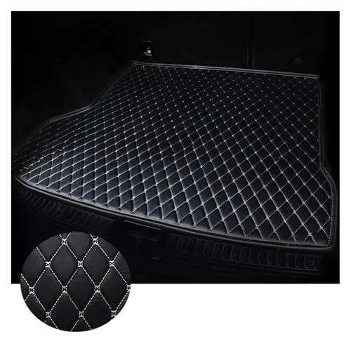 Tapis de coffre de voiture Hyundai Sonata 8 luxe en cuir synthétique robuste Black-Beige