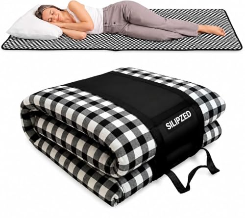 Image of Premium Foldable Floor Mattress | Portable Cotton Folding Mattress with Soft Foam | Lightweight Travel & Guest Bed for Home, Camping & Floor Sleeping | multicoler 72 x 36 x 1 Inch