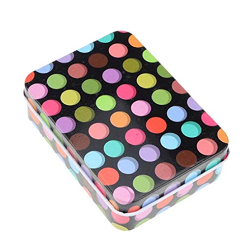 Preisvergleich Produktbild Byfri Rechteckige Lagerbehälter Mini Eisen-Zinn-Kasten Schmuck Karten Münzfach Deckel Für Kleinteileaufbewahrung