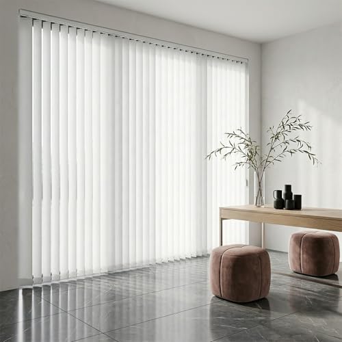 Genérico Persianas Verticales Blackout Estores Verticales Cortina Lamas Vertical Cortina de Protección Solar y Privacidad Estores Térmico Control de Luz para Dormitorios Balcón(150cmW x 280cmH)