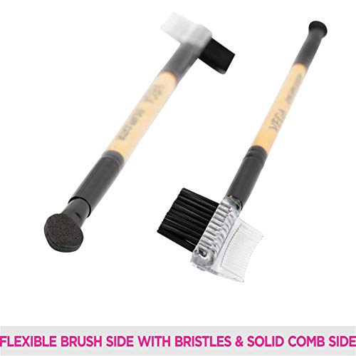 Image of Vega 2 in 1 Mini Make up Brush, Eye Applicator and Eye Groomer (Pack of 2)