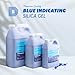 Dry & Dry Blue Indicating Silica Gel Beads Desiccants (Industry Standard 3-5 mm) - Reusable Desiccant Beads Silica Beads(Blue to Pink) - 2 lbs