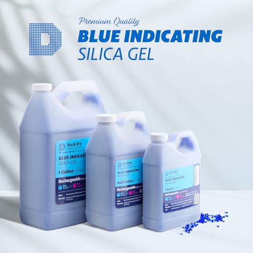 dry amp dry blue indicating silica gel beads desiccants industry standard 3-5 mm - reusable desiccant beads silica beadsblue to pink - 2 lbs