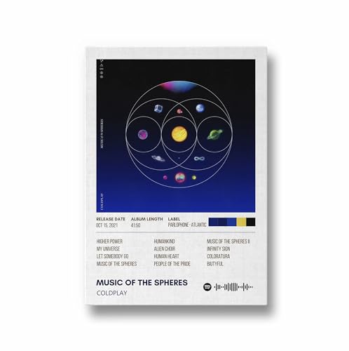 Image of Coldplay Music Poster 13x19 Inch Unframed | 300 GSM Matte Board Paper with Peel & Stick Tape Included | Rock Band Wall Art | Posters for Wall | Home Decor | Wall Decor Items | Room Decoration Items