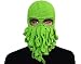 GIANCOMICS Funny Tentacle Octopus Beanie Crochet Knit Beard Hat Fisher Cap Wind Ski Mask Green