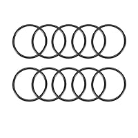 sourcing map 10 Stück O Ringe 46mm x 40mm x 3mm Dichtungsringe Rund Gummi Dichtung O Ring Seals NBR Unterlegscheibe für Wasserhahn Spülventile Waschbecken Duschablauf Hydraulik Rohrschlauch