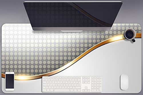 Sous-main de bureau 90x45cm en vinyle Decormat motif abstraction pour tapis gaming
