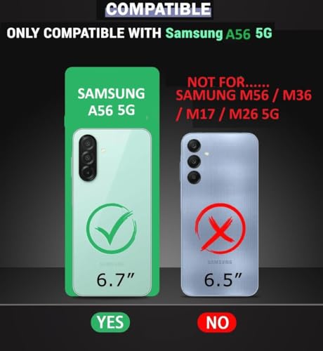 Image of COVERBLACK Cases Flexible Rubber Case Back Cover Compatible for Samsung Galaxy A56 5G - Transparent