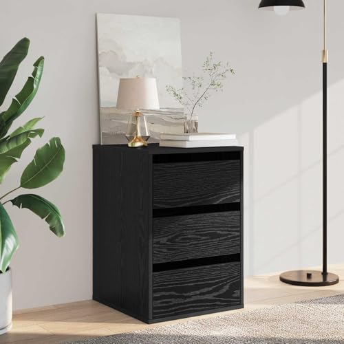 Mueble cajonera de pasillo en roble negro para organizar el vestíbulo y el dormitorio 2