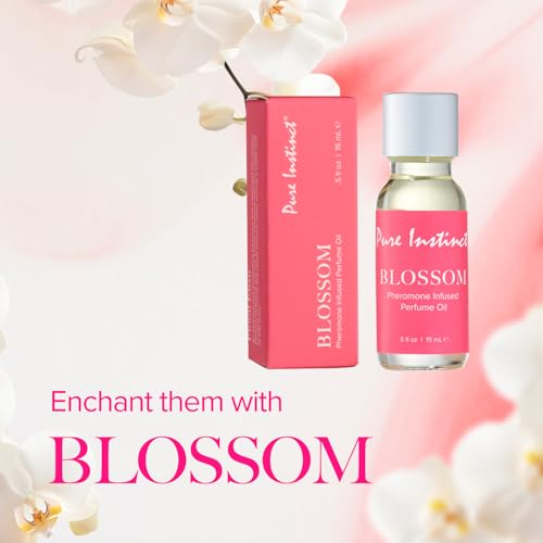 Pure Instinct BLOSSOM The Original Pheromone Infused Essential Oil Perfume Cologne - For Her Women - TSA Ready (Dropper Bottle 0.5 Fl. Oz./15mL)