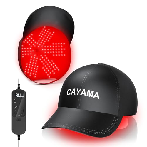 CAYAMA Red Light Hair Growth Cap 528 LEDs Full Scalp Coverage Red Light Therapy for Hair Growth Appearance Scalp Care for Men & Women