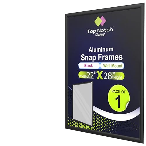 Top Notch Displays Wall Sign Holder Snap Frame – 22