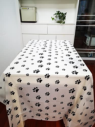 Nappe de Table Flyorigin, idéale pour Les fêtes d'anniversaire, Le Carnaval, Les fêtes prénatales, Les soirées à thème, Les soirées Spa, jetable, Rectangle, Nappe en Plastique imperméable 137 * 274cm Cover