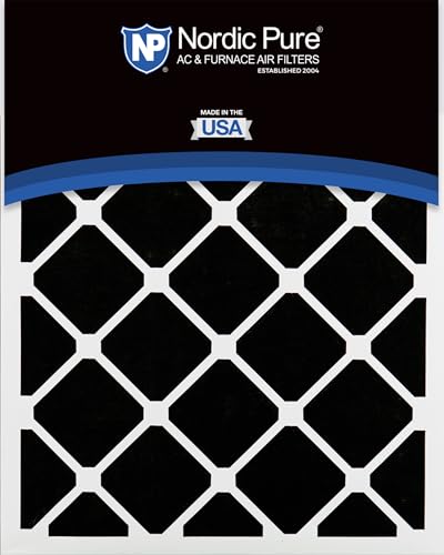 Image of Nordic Pure 15x20x1 Pleated MERV 14 Plus Carbon Air Filters 24 Pack | Actual Size: 14 1 /2 x 19 1 /2 x 3 /4 Made in USA, Pro Strength HVAC Filtration, Pet & Household Odor Control