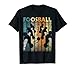 Calcio da calcio balilla vintage retrò giocatore calcio balilla Maglietta