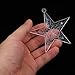 Vivid Shape Clear Acrylic Christmas Ornaments for All Occasions, 24 Pieces Christmas Tree Snowflake Star Bell Decoration Accessories (Christmas Tree Snowflake Five-Pointed Star)