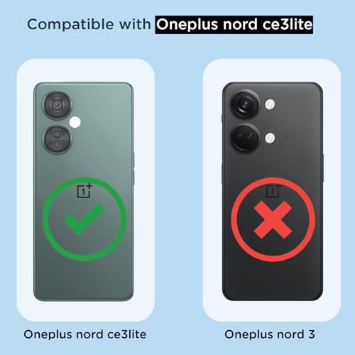 Image of Amazon Basics Back Cover for OnePlus Nord Ce 3 Lite 5G Mag-Safe Shockproof PC + TPU Protective Case Magnetic Support Bumper Case (Transparent Mag-Safe)