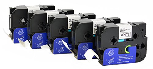 Bubprint 5 Nastri compatibili per Brother TZE-251