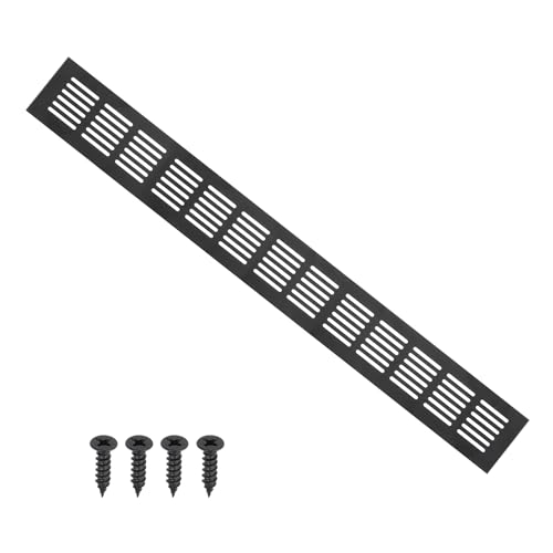 Grille de ventilation meuble noir PATIKIL grille aération aluminium armoire dressing