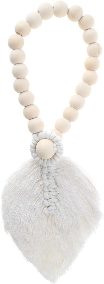 Wooden Beads Cotton Rope Hand-Woven Curtain Door Curtain Straps Curtain Tieback