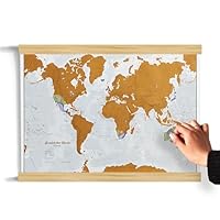 Mappa Del Mondo Da Grattare - Poster A2 (59x42cm), Aggiornata 2024 - Foto 3