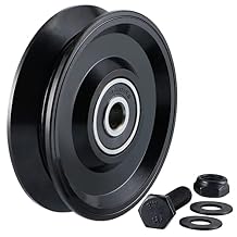 Skelang V Groove Wheel 4 Inches, Slide Gate Wheel with Double Bearings, Rolling Gate Caster for Inverted V Track, 2200 Lbs Load Capacity