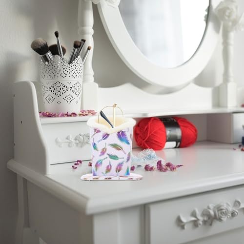 Amosfun Brillenhalter Tisch Aus Leder Und PlüSch Kompakter BrillenstäNder Und Aufbewahrungsbox FüR Sonnenbrillen Und Sichtbrillen Ideal FüR Zuhause BüRo Und Schreibtischdekoration 4.92X4.61X3.19In