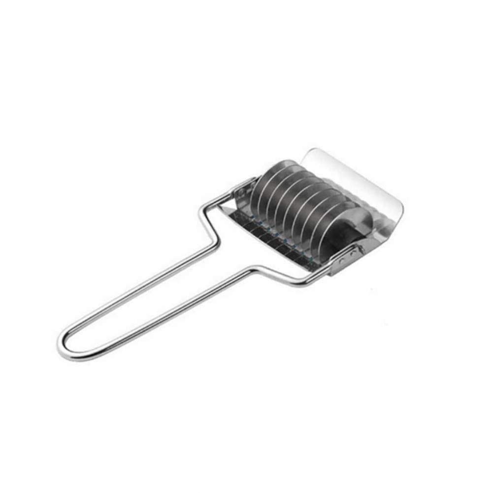Zonfer Silver Stainless Steel Pasta Maker, Noodle Cutter, 304 Corrosion-Resistant, Dishwasher Safe, Manual,