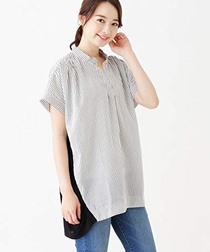 Amazon Co Jp サンカンシオン 3can4on ストライプスキッパーワンピース 03 L ネイビー 093 服 ファッション小物