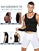XIALIANT ZX Breathable Men's Gynecomastia Vest - Ultra Comfortable Compression Shirt for All-Day Chest Control & Comfort Black
