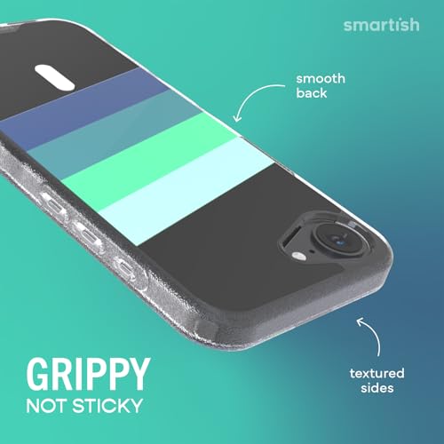 Image of Smartish iPhone 17e /16e MagSafe Clear Case - Gripmunk Magnetic Slim Case [Lightweight + Protective] Drop Tested Anti-Yellowing Thin Grip Clear Cover for Apple iPhone 17e /16e - Deep End