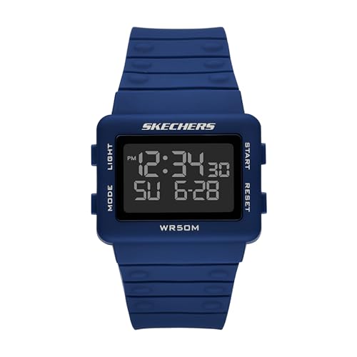 Skechers Larson SR1195 montre numérique bleu idéale pour le sport et le quotidien
