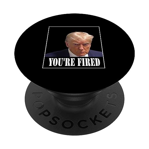 Taza presidencial divertida de Donald Trump con texto en inglés "You are fireed" PopSockets PopGrip Intercambiable