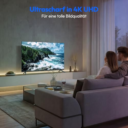MEDION 108 cm (43 Zoll) Ultra HD Fernseher (Smart-TV, HDR10, VIDAA Store, HBO Max, MagentaTV, Prime Video, Disney+, DAZN, Paramount+… – Ansicht 3