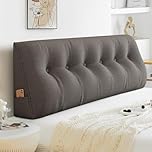 Mingfuxin Wedge Lumbar Pillows, Large Headboard Triangular Reading Pillows, Bed Backrest Positioning Support Pillow with Removable Cover for Bed sofa Reading Relaxing Gaming