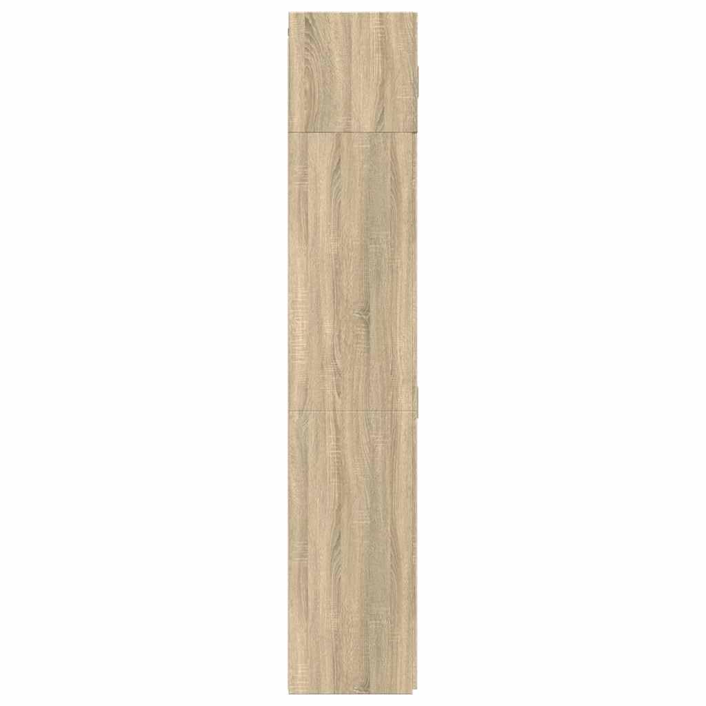 Mobile Alto da Soggiorno Rovere Sonoma 70x42,5x225 cm | Scaffale salvaspazio con 8 scomparti capienti, ideale per organizzare bagno, studio e corridoio con stile moderno.