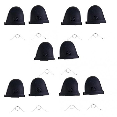 10 Pairs L2 R2 Trigger Buttons+20 Springs Replacement for PlayStation 4 PS4