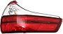 Evan-Fischer Tail Light Assembly Compatible with 2015-2018 Toyota Sienna Outer Passenger Side
