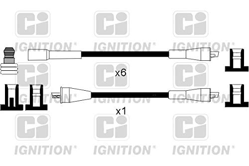 Ci Ignition Lead Set - XC589-495mm x 7 mm - Original OEM Quality Direct Fit Replacement Spark Plug Wire - High Tension Lead