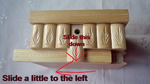 New Beautiful Puzzle Box Magic Jewelry Box Secret Tricky Carved Wooden Box Brain Teaser (Natural) #TOP2