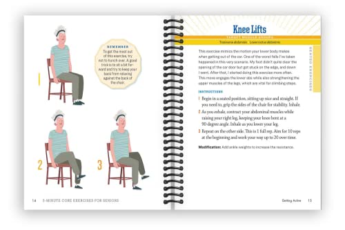 5-Minute Core Exercises for Seniors: Daily Routines to Build Balance and Boost Confidence [Spiral-bound] - image 3